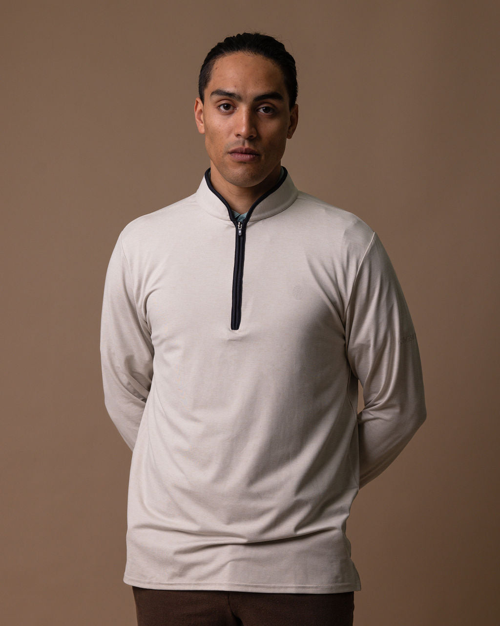 Tour Long Sleeve 1/4 Zip Heather Salt