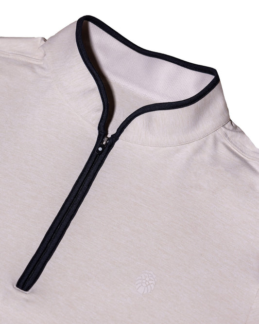 Tour Long Sleeve 1/4 Zip Heather Salt